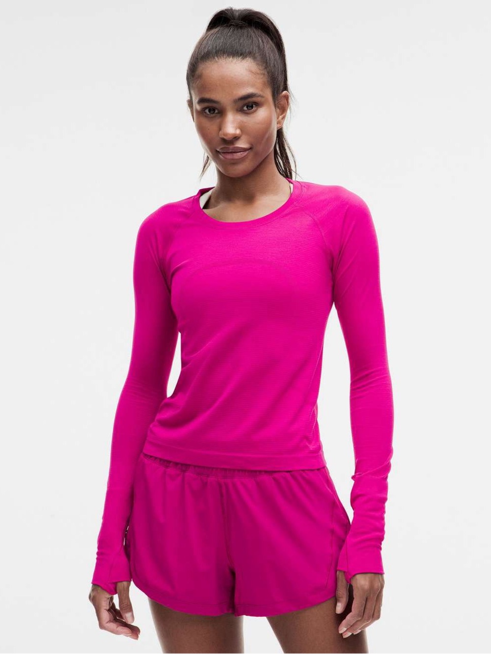 Lululemon Swiftly Tech Long-Sleeve Shirt 2.0 Waist Length | Ripened Raspberry
